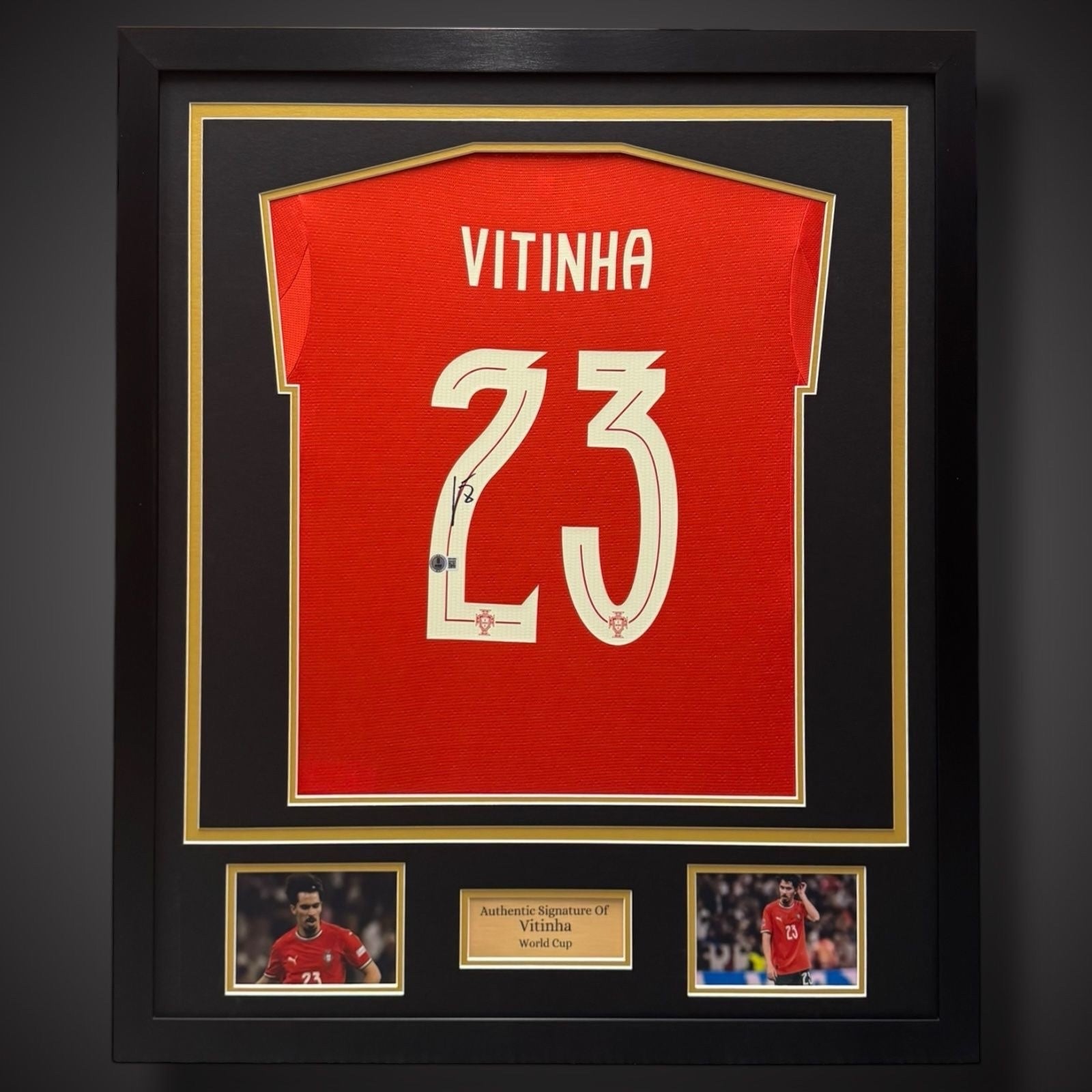 Vitinha Hand Signed And Framed Portugal Football Shirt - World Cup £4050