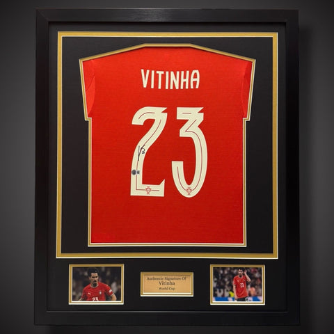 Vitinha Hand Signed And Framed Portugal Football Shirt - World Cup £4050