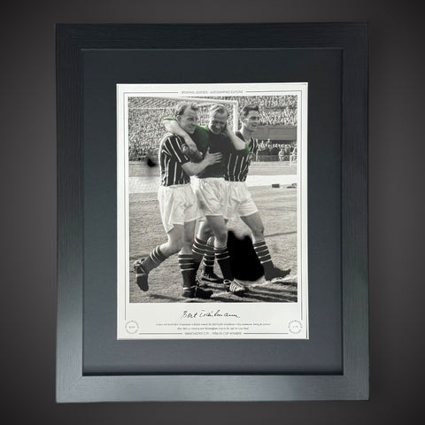 FRAMED 1956 FA Cup Winners Manchester City- Bert Trautmann Hand Signed Photo £450