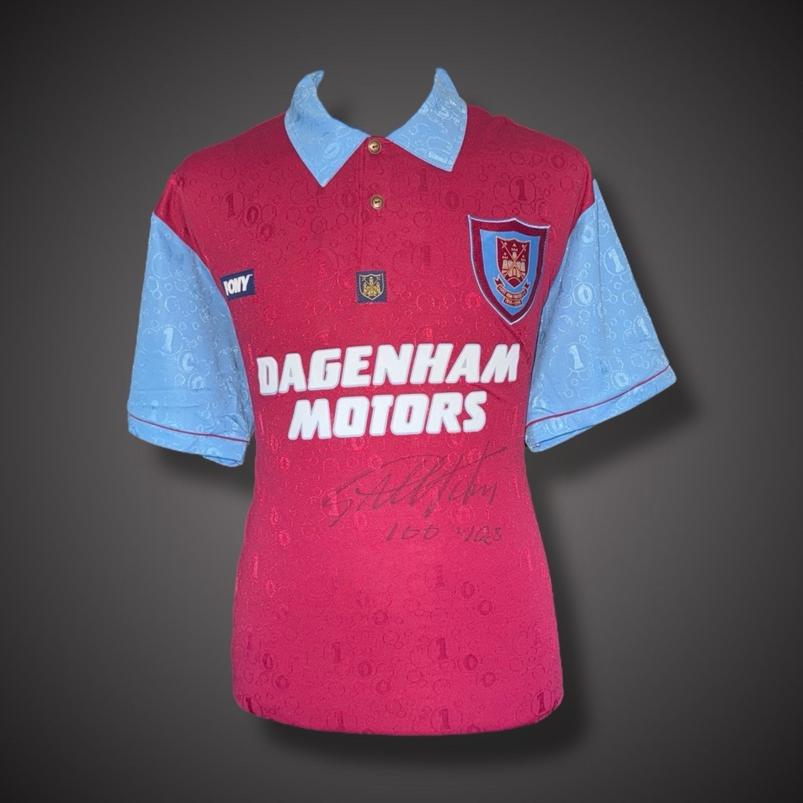 Sir Geoff Hurst Hand Signed West Ham Football Shirt Limited Availability £1500