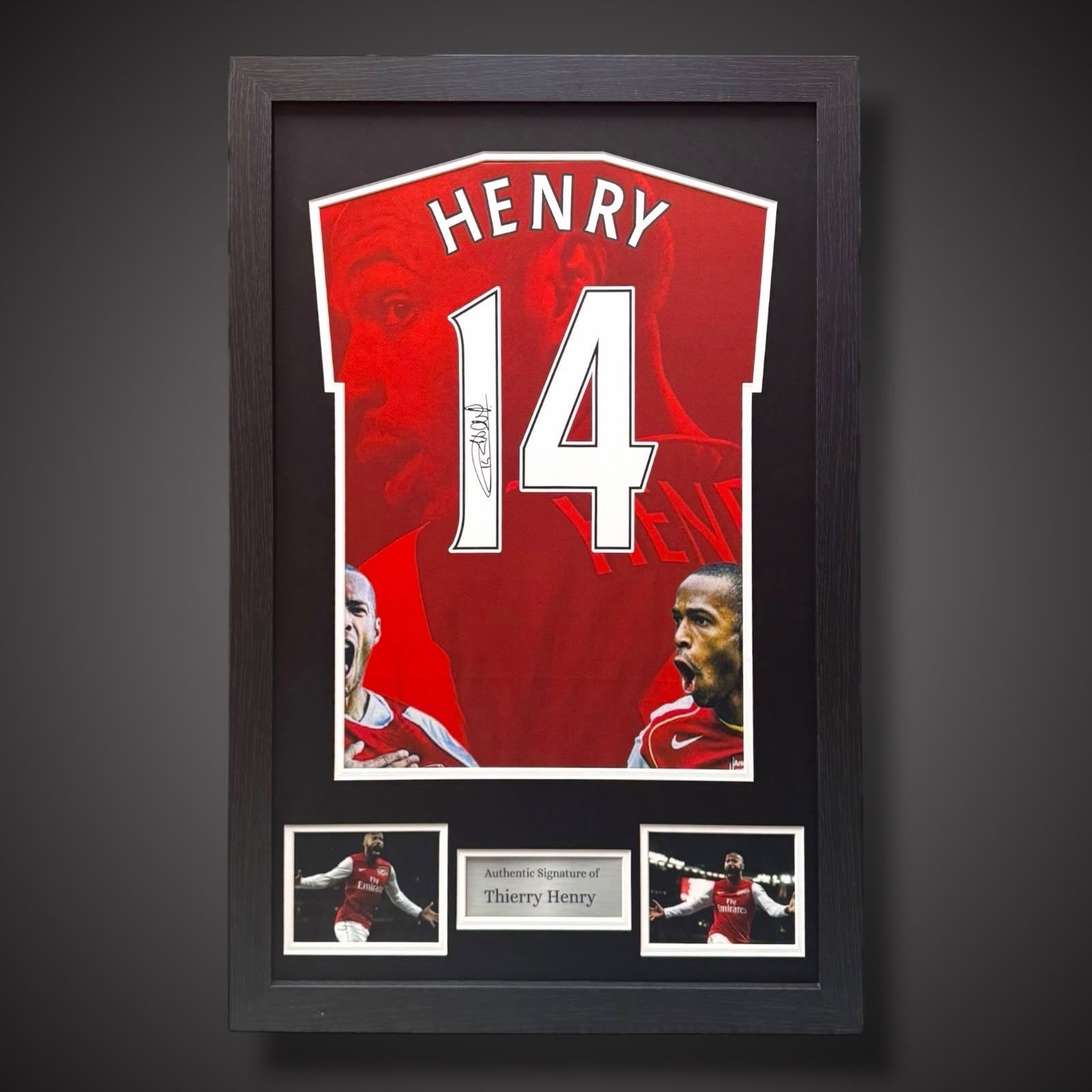 Thierry Henry Hand Signed Arsenal Shirt With Coa £3490