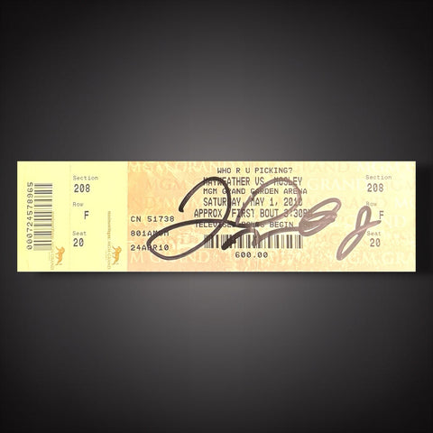 Floyd Money Mayweather Vs Mosley Fight Ticket Hand Signed £549 With COA0