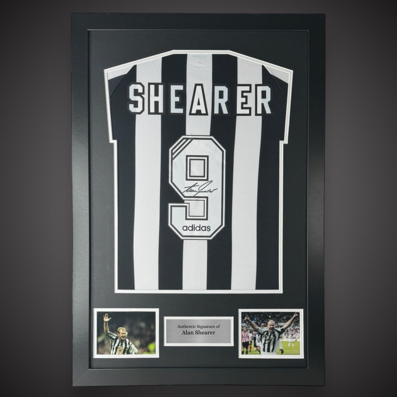 Framed Alan Shearer Hand Signed Newcastle Football Shirt With COA  £2750