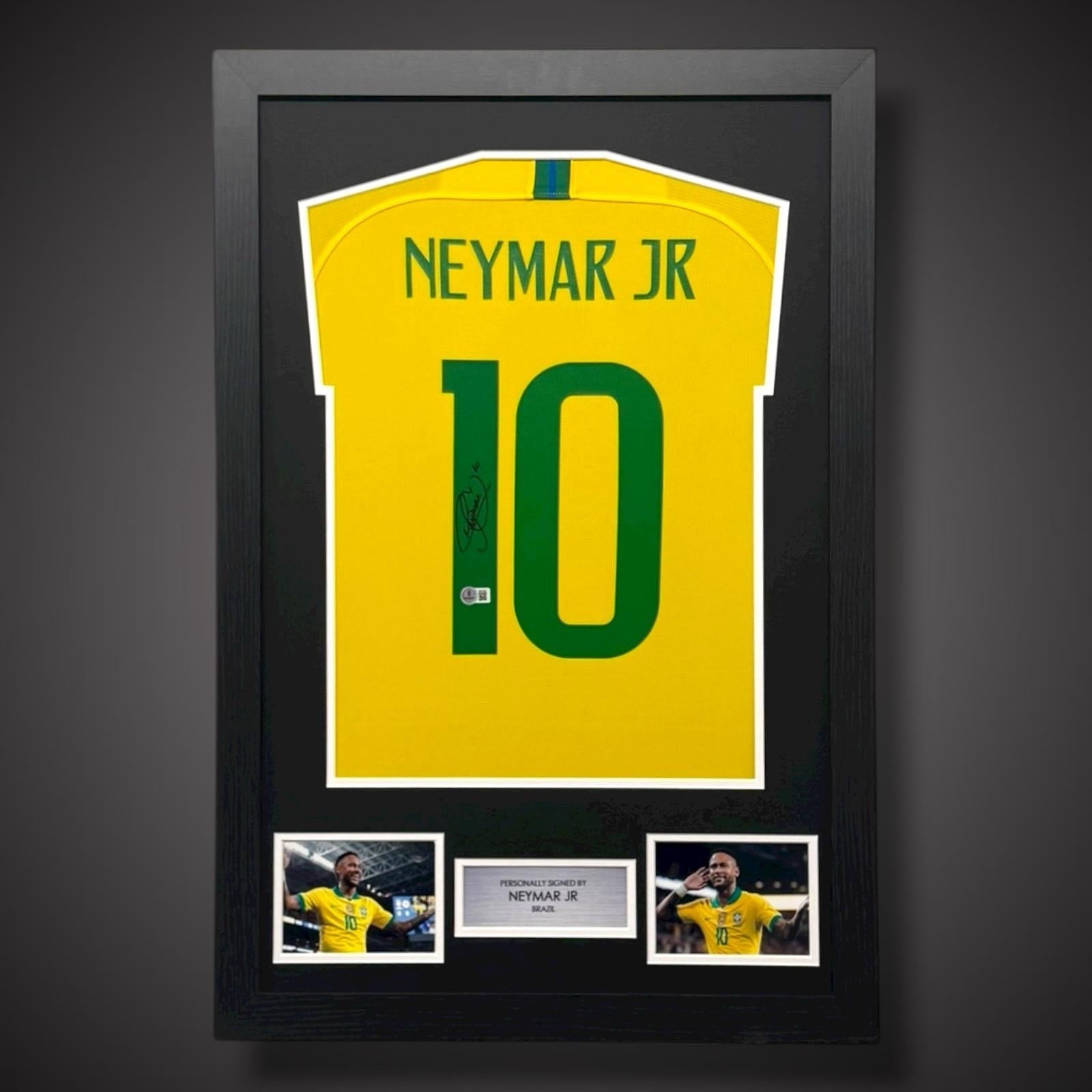 Neymar Jr Hand Signed Brazil Football Shirt With COA £5990