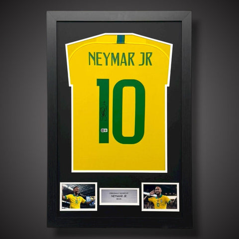 Neymar Jr Hand Signed Brazil Football Shirt With COA £5990