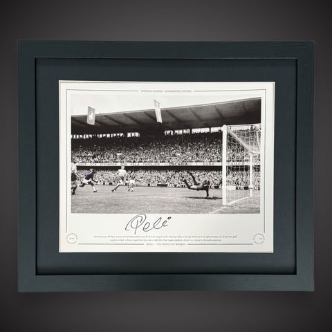 Framed Pele Signed BRAZIL - 1958 World Cup Winners Photo (Faded signature) £2500
