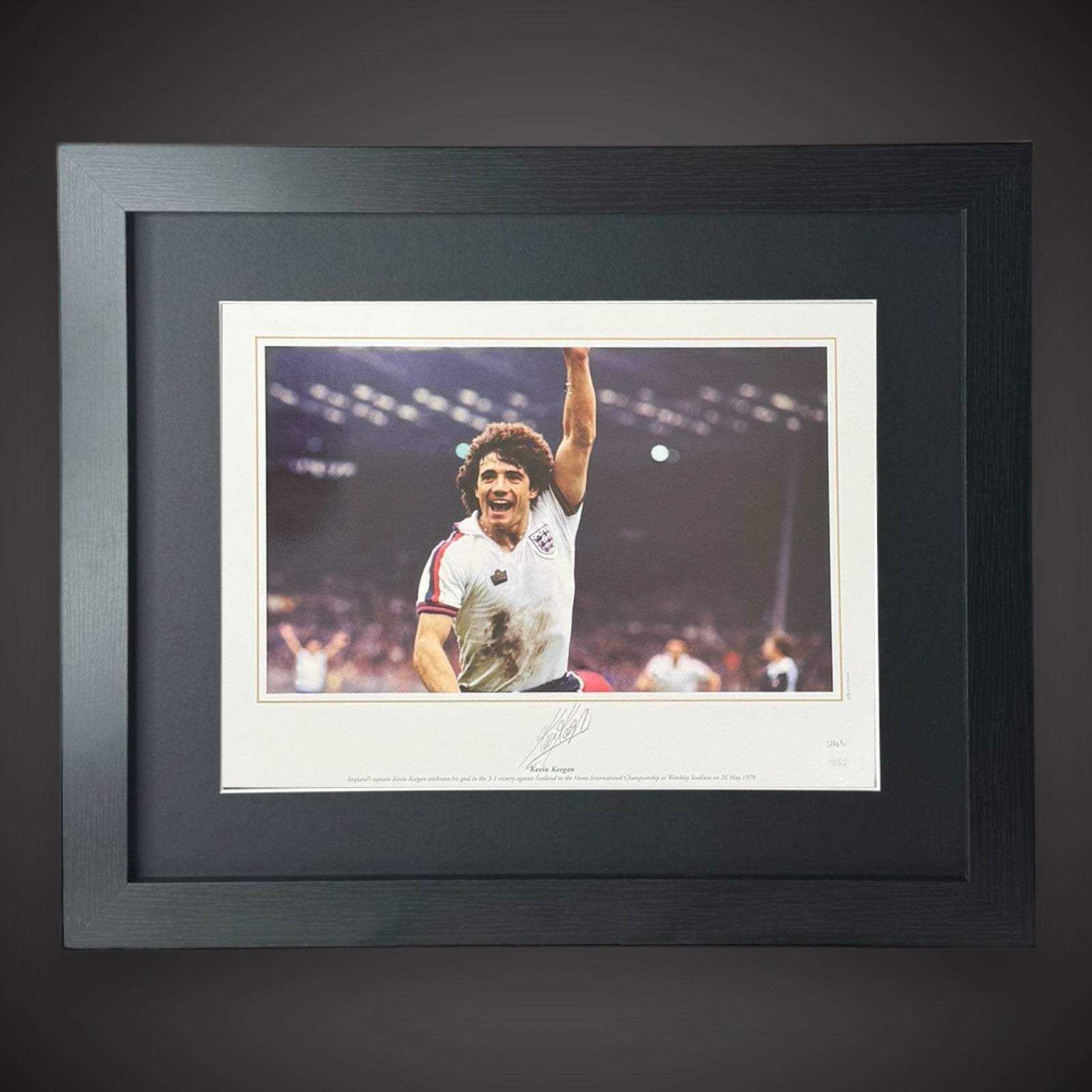 FRAMED England -Kevin Keegan Hand Signed  £69.990
