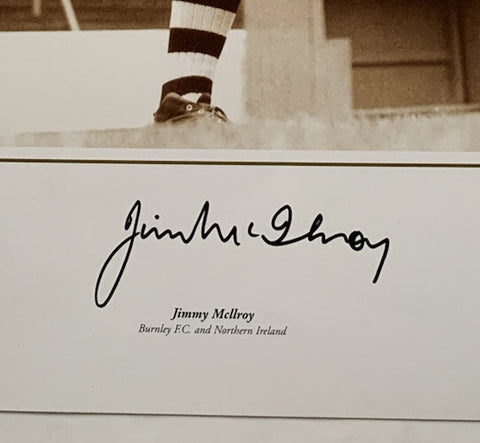 Jimmy Mcllroy Hand Signed Photograph Burnley FC £251