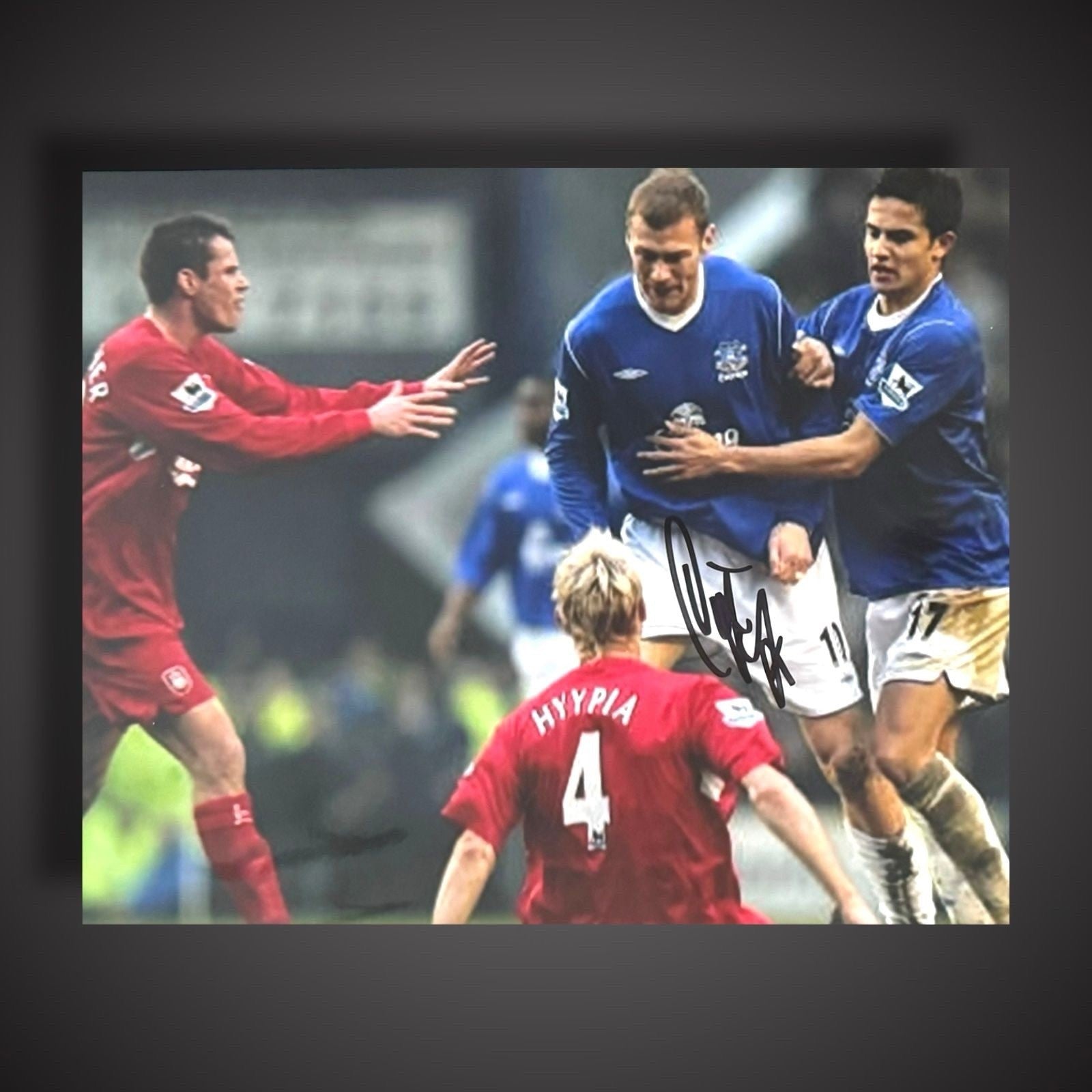 Duncan Ferguson Hand Signed Everton Photograph £29.99 With COA0