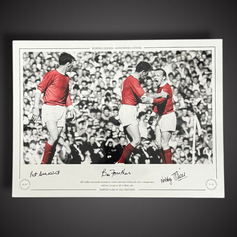Manchester United Signed Photo By  Crerand, Foulkes & Stiles £59.99 16X120