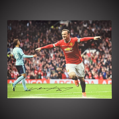 Framed Wayne Rooney Manchester United Hand Signed Photograph £69.99 16X201