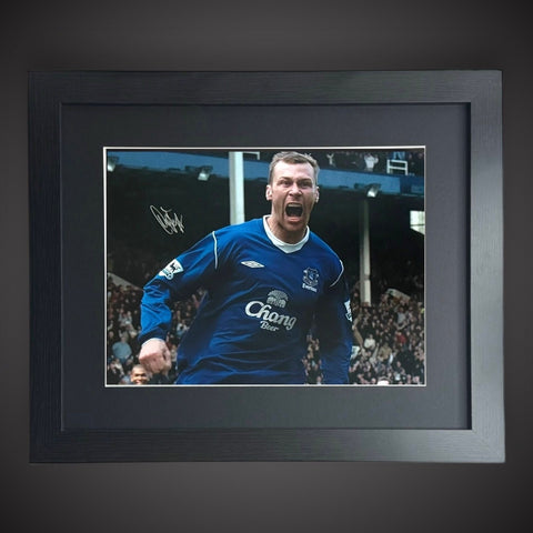 Framed Duncan Ferguson Hand Signed Everton Photograph £59.98 With COA0