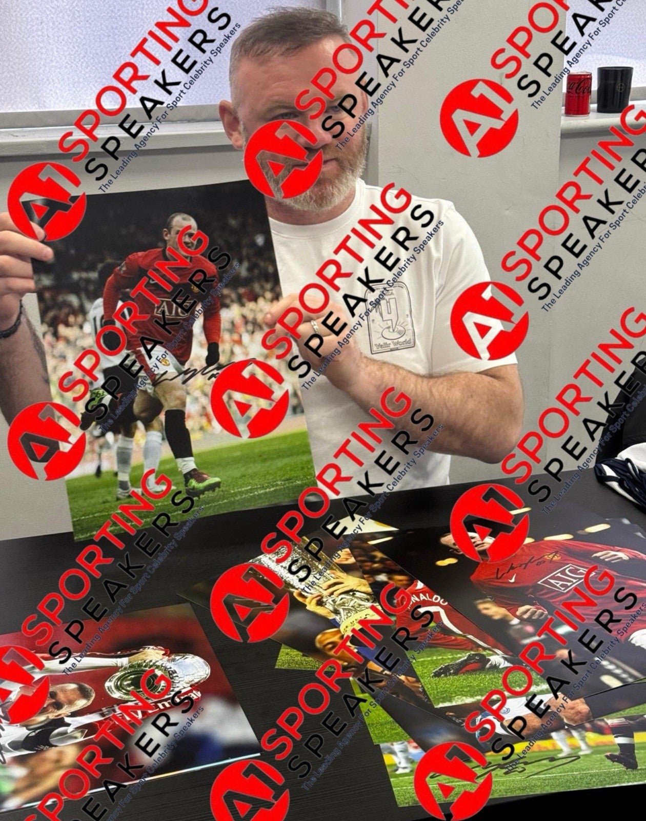 Framed Wayne Rooney Manchester United Hand Signed Photo With COA £796