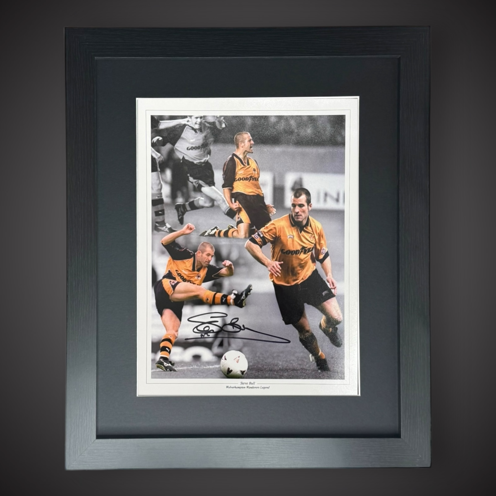 FRAMED Steve Bull Wolves And England Legend Montage £450