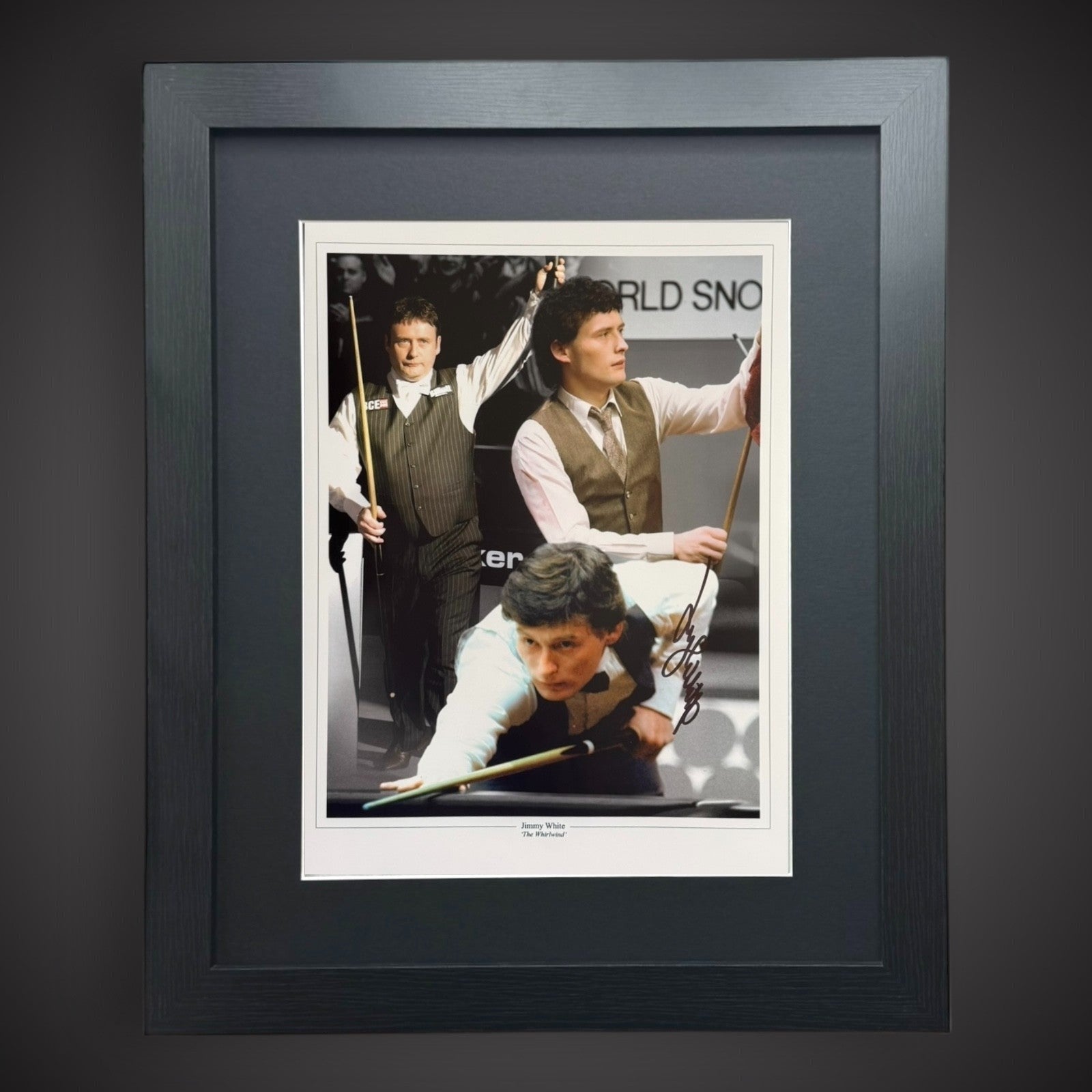 Framed Jimmy White Hand Signed 16x12 Photograph £44.99 16X200