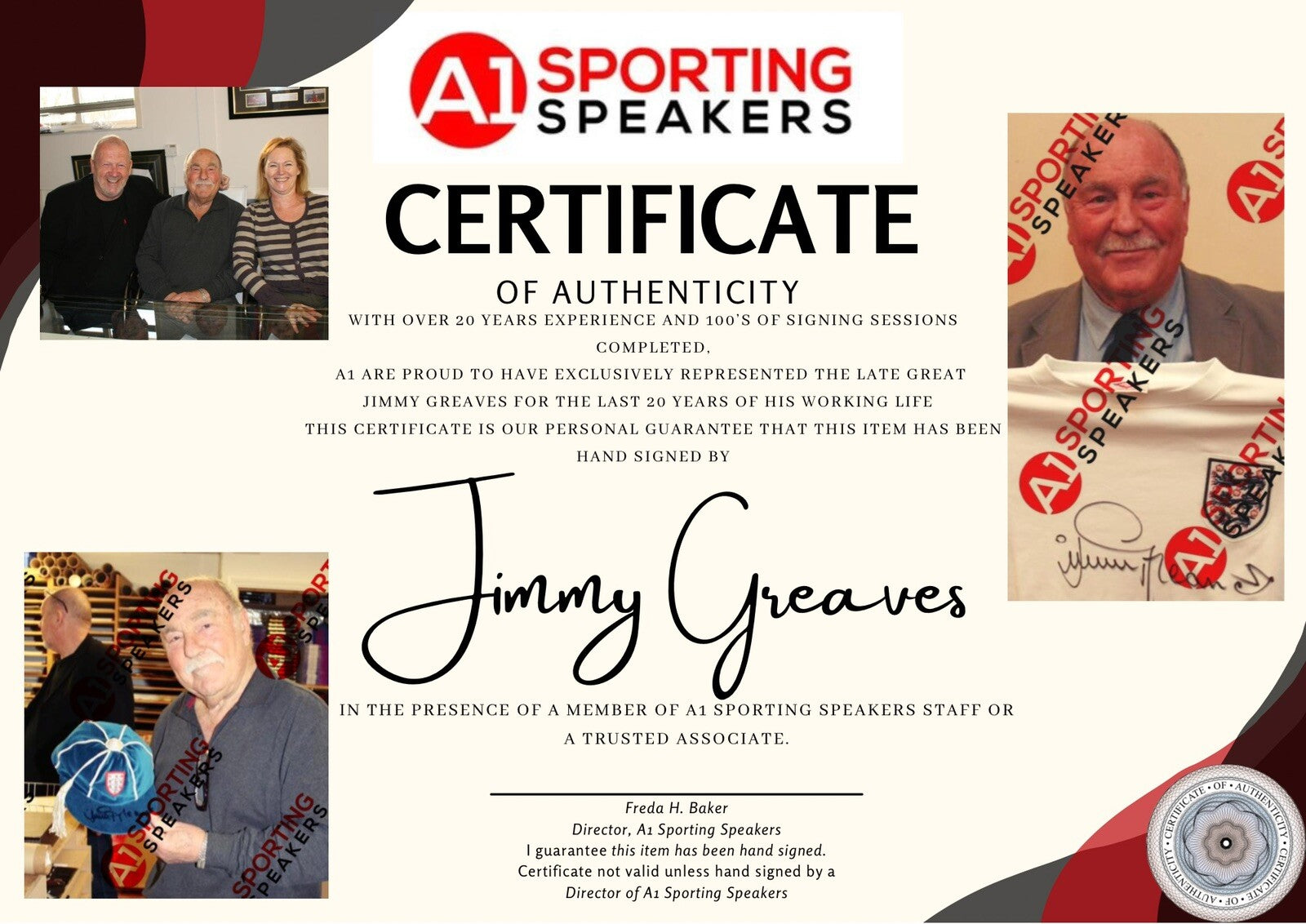 Framed Jimmy Greaves Signed Photo Chelsea Legend £44.99 16X205