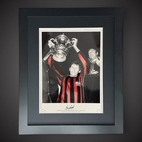 FRAMED Manchester City 1969 FA Cup Winners- Tony Book Signed Photo £450
