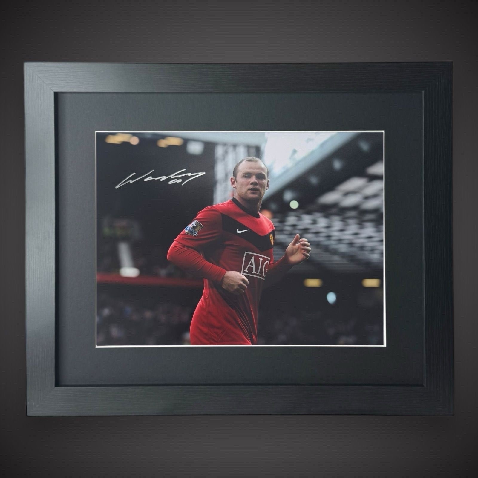 Wayne Rooney Hand Signed  Manchester United Framed Photo With COA £790