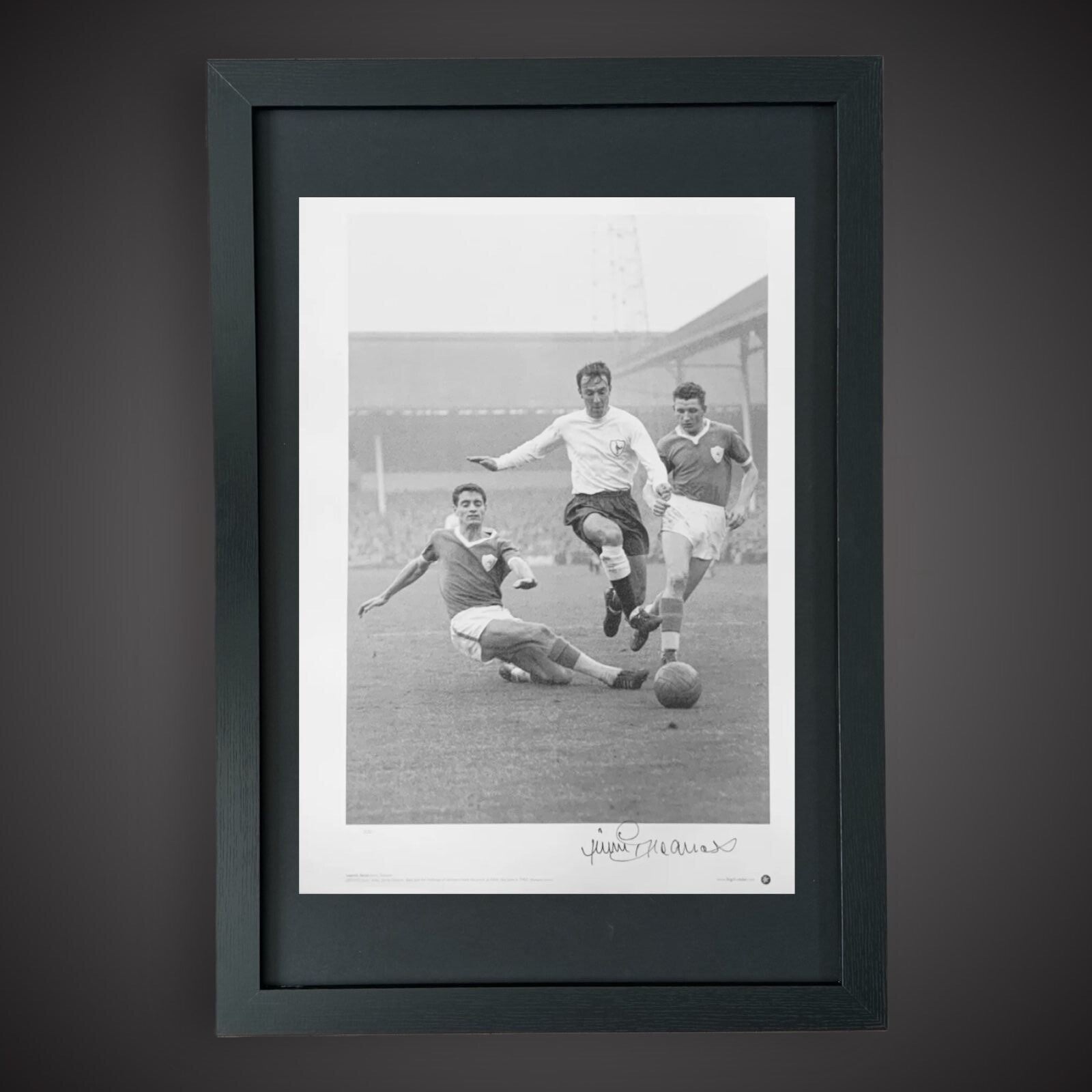 Jimmy Greaves Fantastic Framed & Hand Signed Photo Tottenham Hotspur  £550