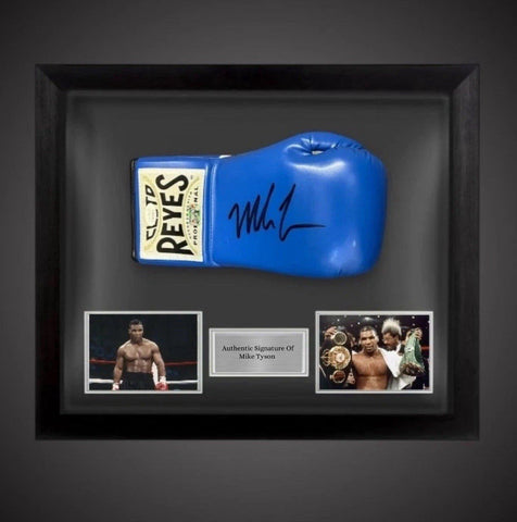 Framed Mike Tyson Hand Signed Reyes Boxing Glove With COA £425 Limited Stock0