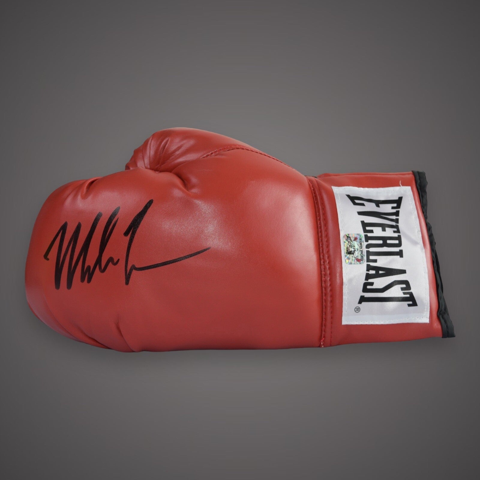 Framed Mike Tyson Signed Red Everlast Boxing Glove With COA  £3501