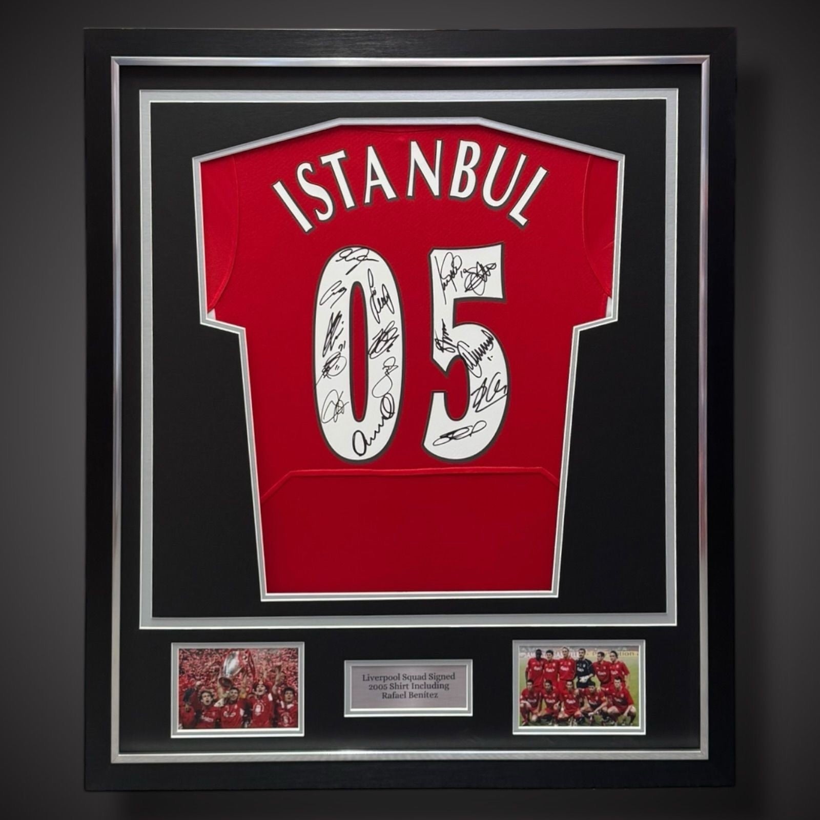 Liverpool 2005 Champions League Final Retro Shirt Signed By 15  £799 With COA0