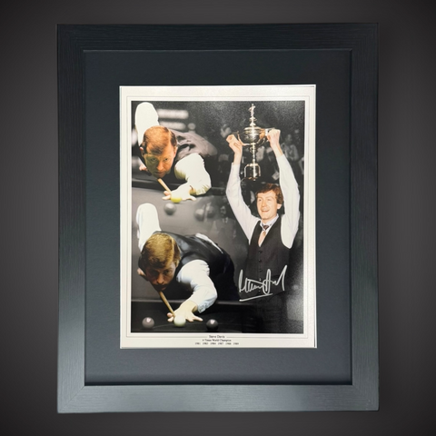 FRAMED Steve Davis  Hand Signed Photograph £450