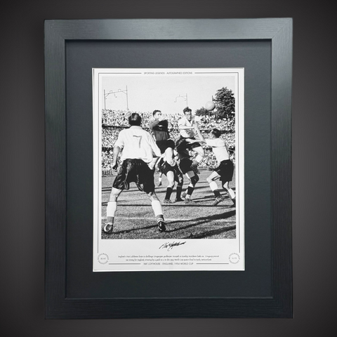 Framed Nat Lofthouse England V Uruguay 1954 World Cup Signed Photo £44.99 16X200