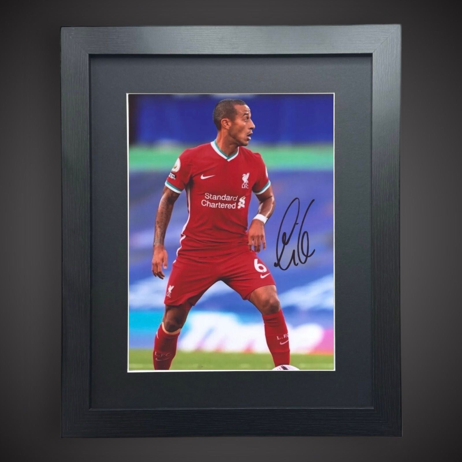 Liverpool -Thiago Alcantara Hand Signed & Framed Football Photo  With COA  £650