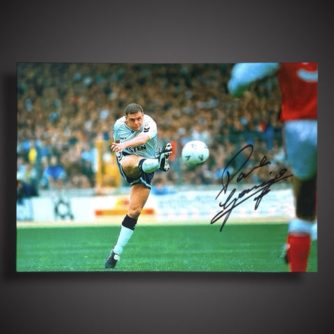 Tottenham Hotspur- Paul Gascoigne Hand Signed Football Photo £29.99 16X200