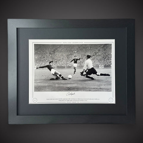 Framed England V Hungary 1953 Signed Photo By Gilbert Merrick £44.99 16X200