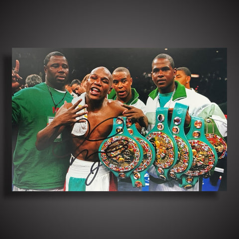 Floyd Money Mayweather Hand Singed 12x8 Photo £349 Recently Signed With COA0