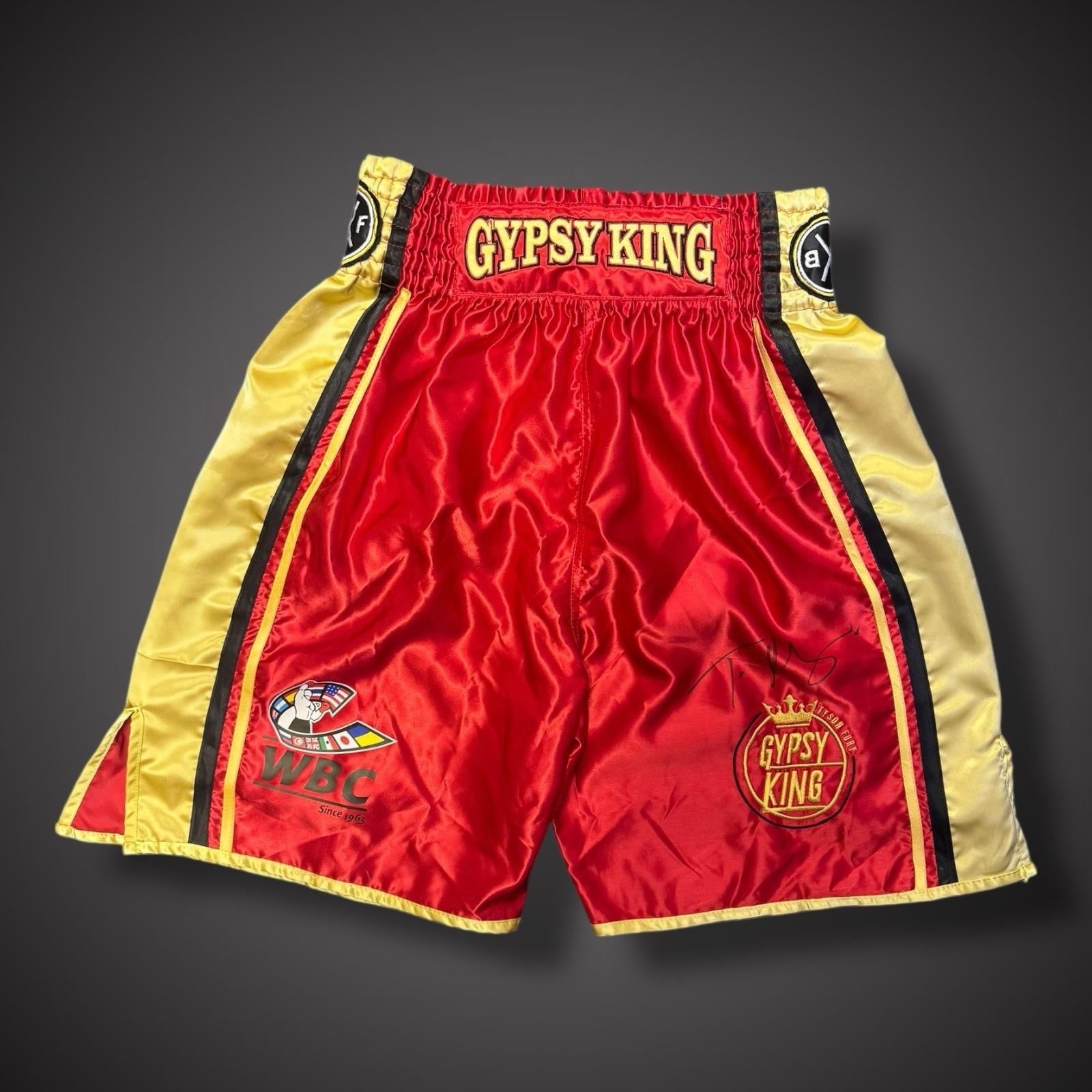 Tyson Fury Hand Signed Boxing Shorts With COA £249 1 Available0