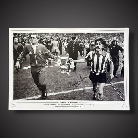 Sunderland 1973 FA Cup Signed Photo By Bobby Kerr £25 12X180