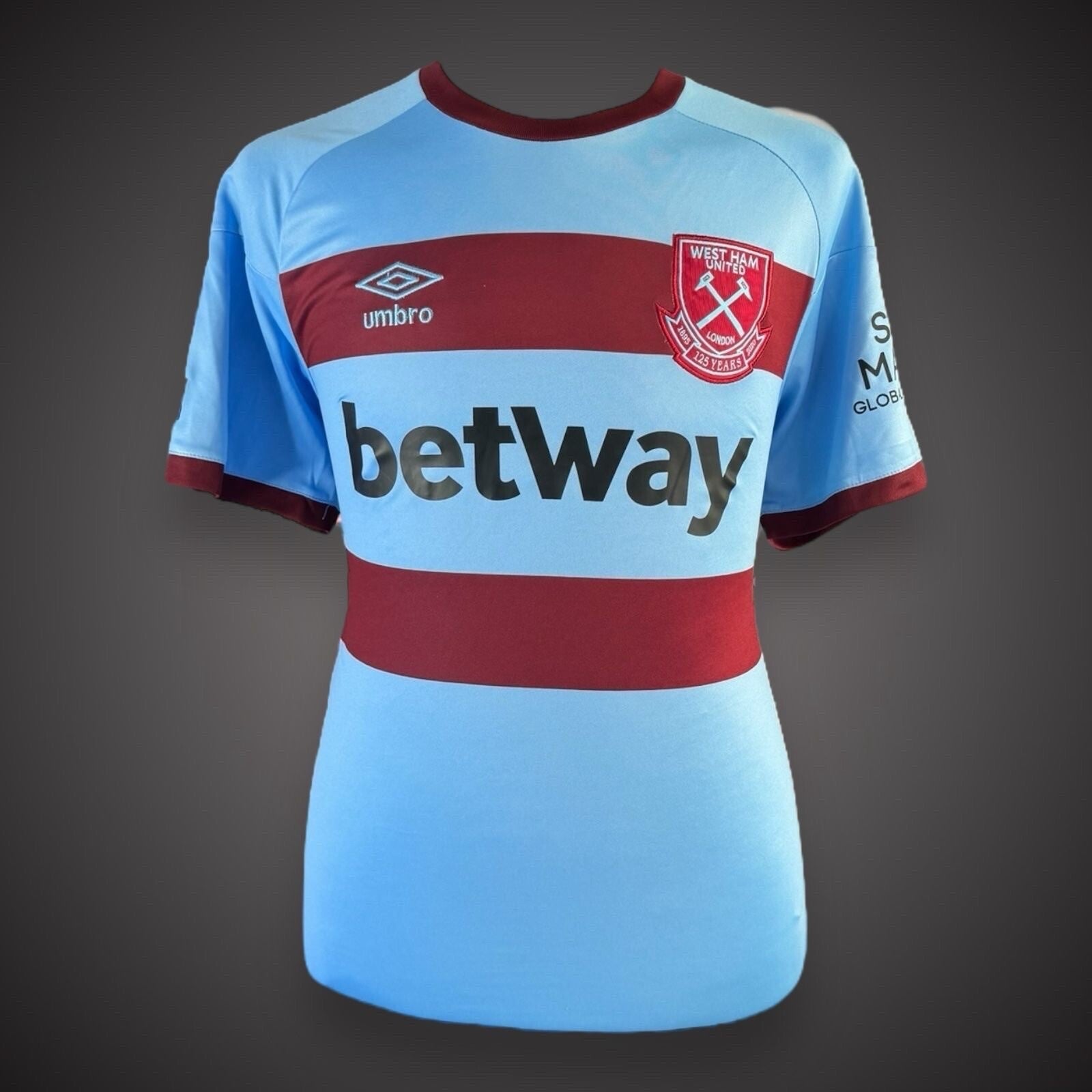 Declan Rice Hand Signed West Ham Football Shirt Only 1 Available £199 With COA1