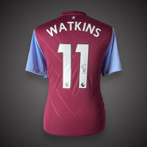 Ollie Watkins Aston Villa  ￼Hand Signed Football Shirt £225 With COA0