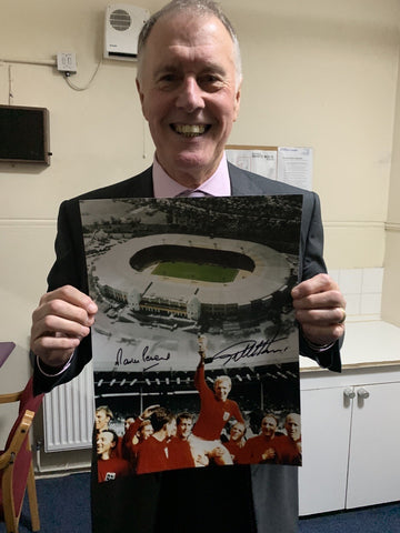FRAMED Geoff Hurst And Martin Peters Joint Signed England 1966 World Cup Photo6