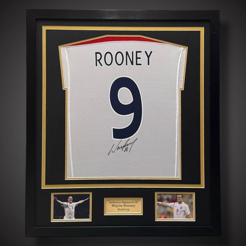 Wayne Rooney Hand Signed Framed England Shirt 2005/07 With COA £290- World Cup0
