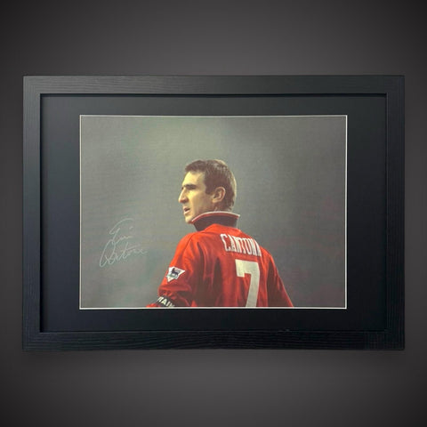 Manchester United - Eric  Cantona ‘The King’  Signed  Framed Photo £2250