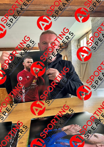 Wayne Rooney Manchester United Hand Signed 16x12 Size Photograph With COA £39.992