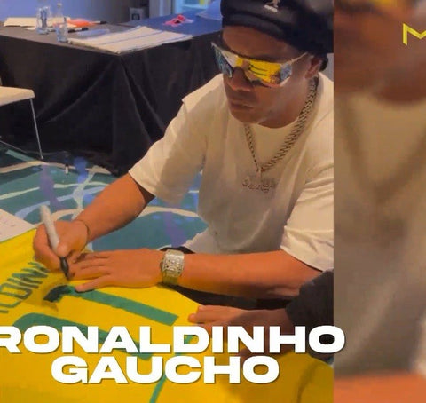 Ronaldo And Ronaldinho Hand Signed Brazil Shirts Dual Framed £899 With COA5