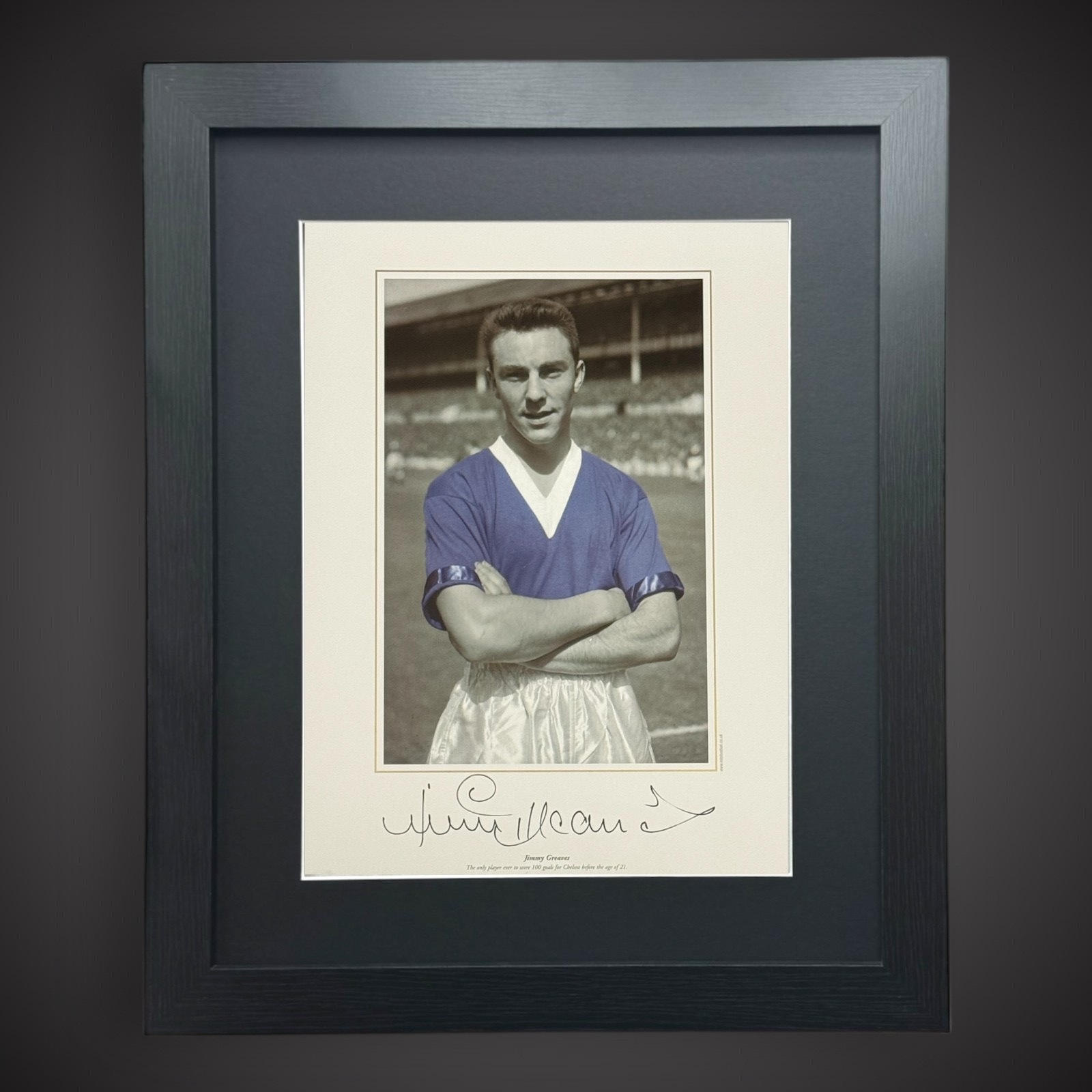 Framed Jimmy Greaves Signed Photo Chelsea Legend £44.99 16X200