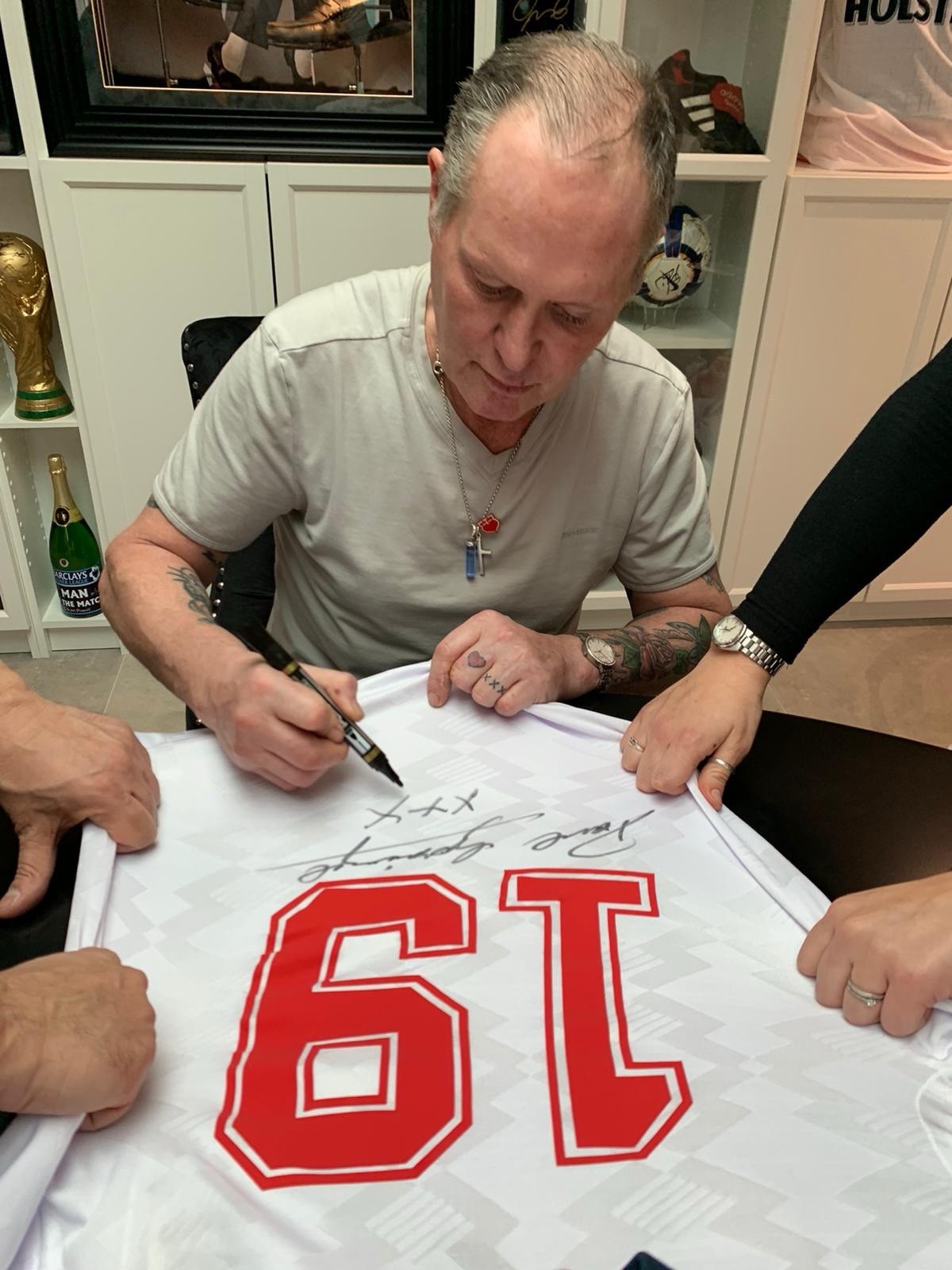 GAZZA Paul Gascoigne Signed & Framed England 1996WORLD CUP Shirt COA £2757