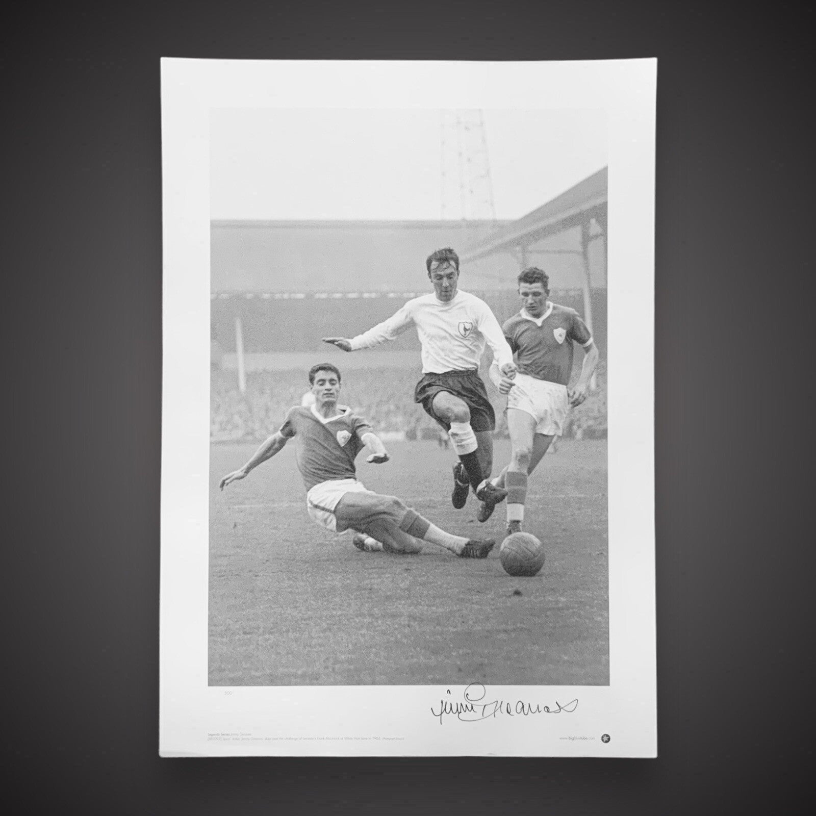 Jimmy Greaves Fantastic Hand Signed Photo Spurs A2 Size £250