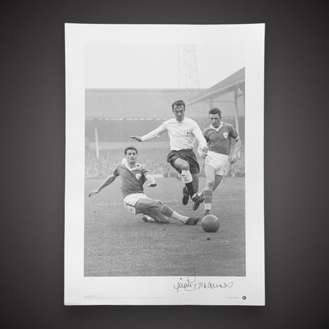 Jimmy Greaves Fantastic Hand Signed Photo Spurs A2 Size £250