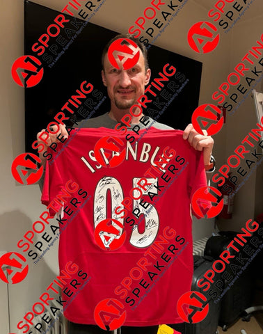 Liverpool 2005 Champions League Final Retro Shirt Signed By 15  £799 With COA4