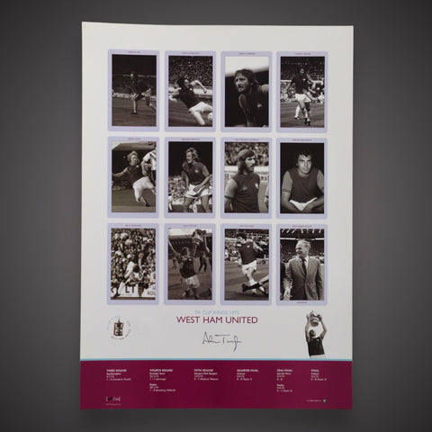 West Ham United Alan Taylor FA Cup Kings 1975 Signed £190