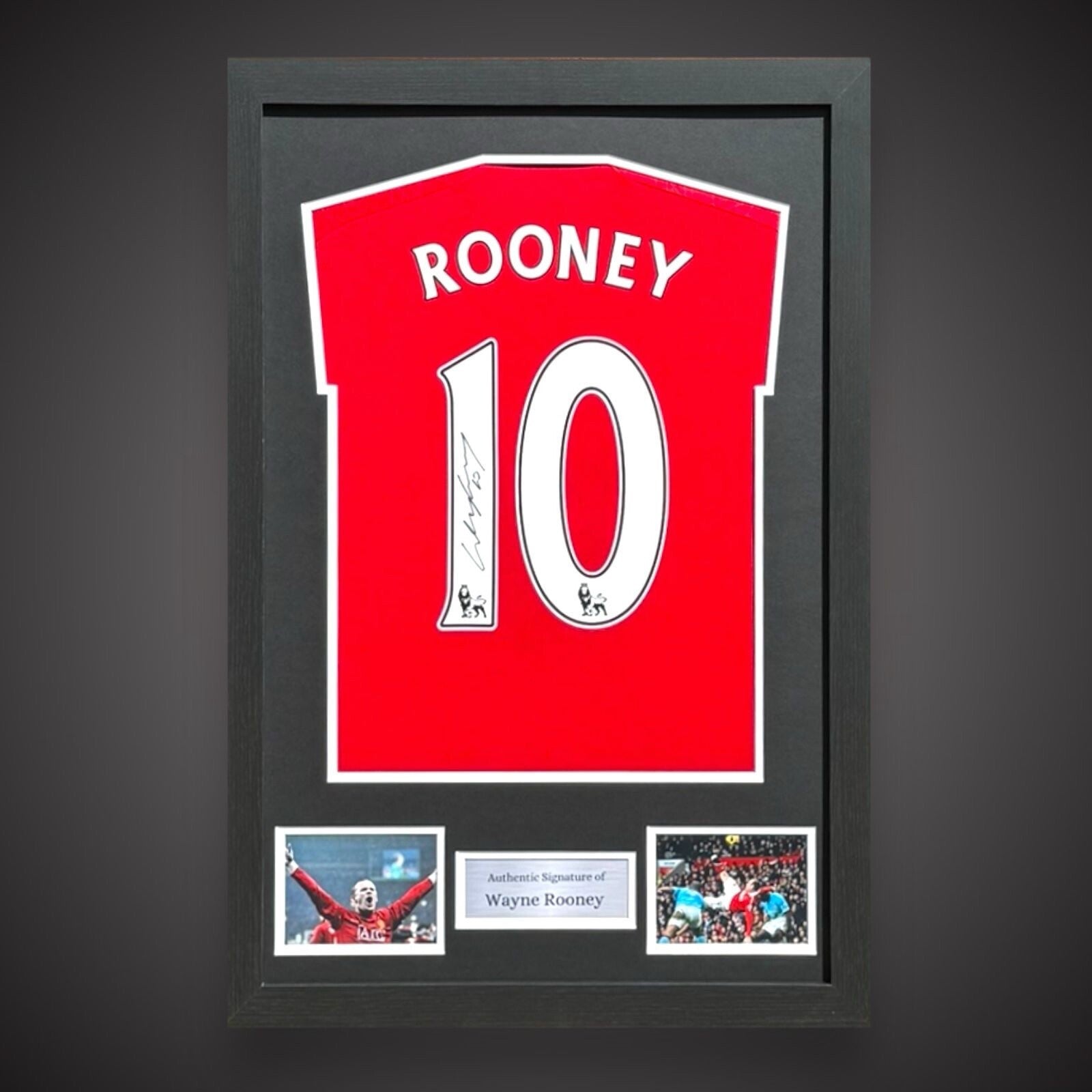 Framed Wayne Rooney Hand Signed Manchester United 2023/2024 Shirt With COA £1750