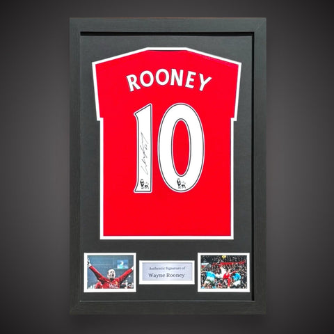 Framed Wayne Rooney Hand Signed Manchester United 2023/2024 Shirt With COA £1750