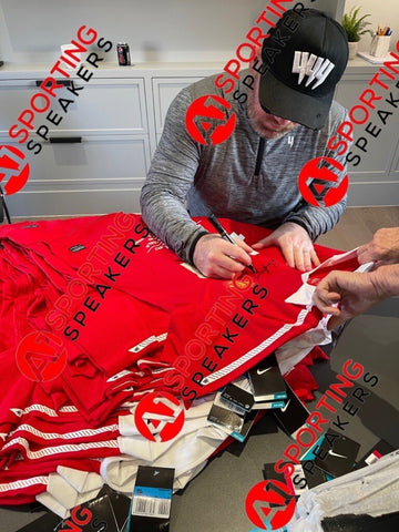 Wayne Rooney Manchester United Stats Hand Signed Shirt Deluxe Framed £2407